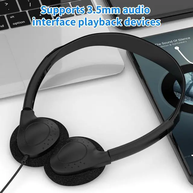 Alt view image 7 of 7 - Headphones Bulk for Kids Classroom, 30 Pack Class Set Bulk Headphones with 3.5 mm Plug, Perfect for Schools, Libraries