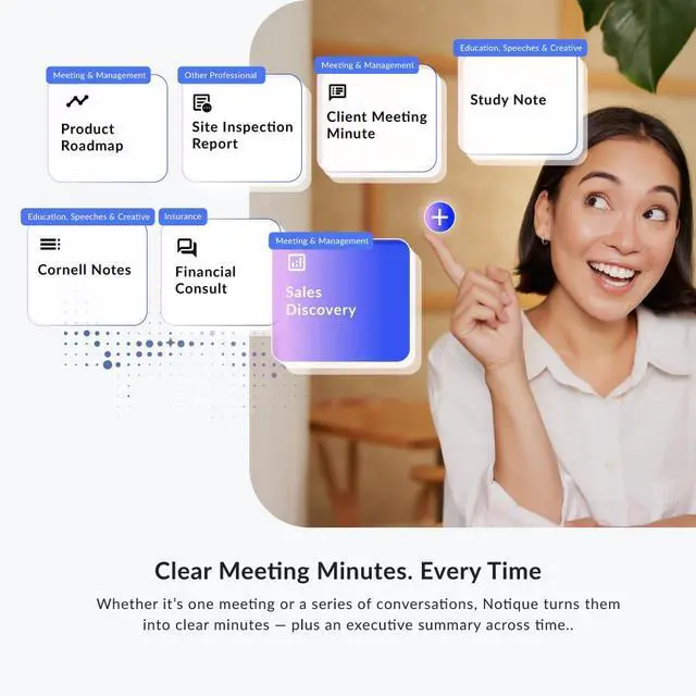 Alt view image 7 of 7 - Notique AI Pen | Pocket AI Voice Recorder | Audio Recorder | Discreet Recording Device | AI Summarize & Transcribe for Multi-File & Meeting Timeline | No Monthly Fees