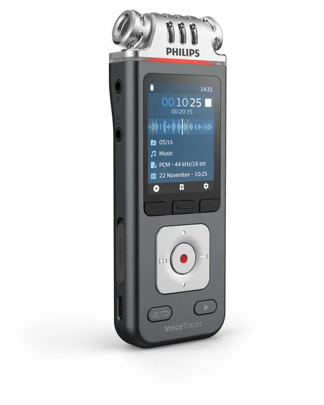 Alt view image 3 of 7 - VoiceTracer DVT6115 Music Recorder with Sembly AI Speech-to-Text Software Trial