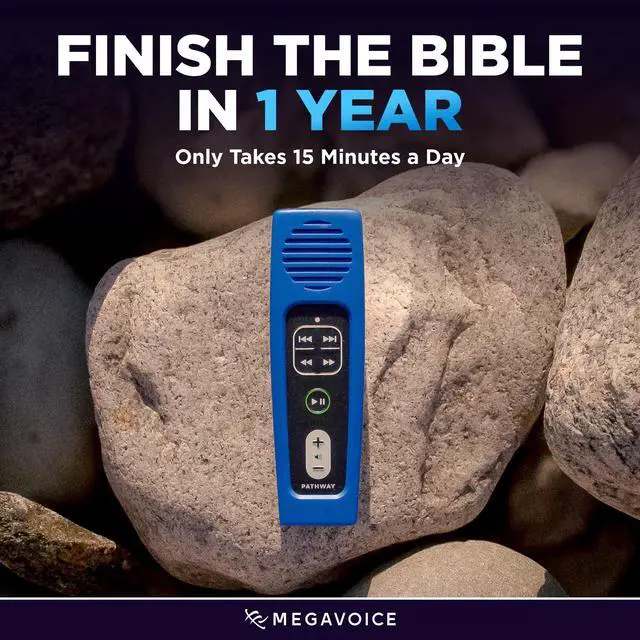 Alt view image 4 of 7 - Spanish Reina Valera 1960 (RVR60) Rechargable Audio Bible Player | Handheld, Easy Controls, 12-Hour Battery Life, Headphones and MicroUSB Cord Included