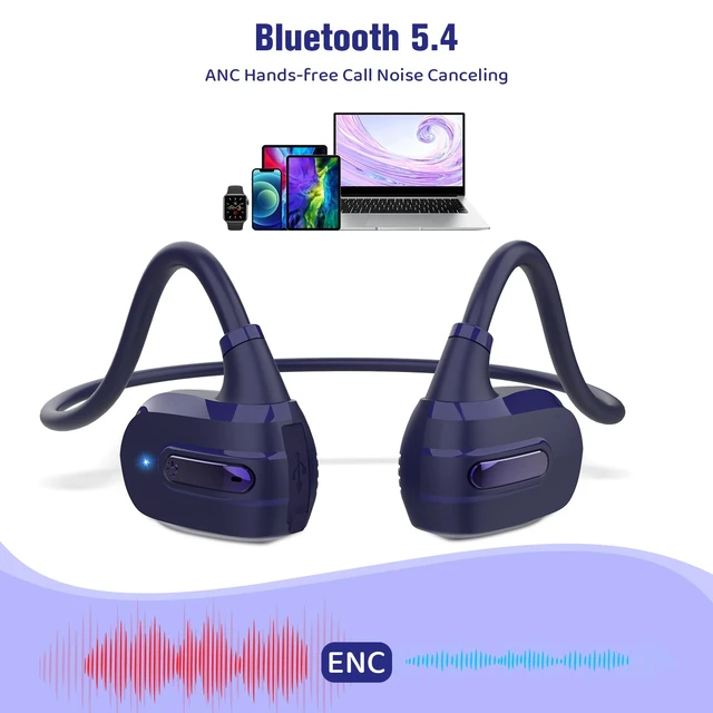 Alt view image 5 of 7 - Kids Headphones, Open Ear Headphones for Teens Child Boys Girls Wireless Bluetooth 5.4 Headset w/ Built-in Mic for School/Tablet/Travel, 13g Ultra-Light, 85dB Protect Hearing, 10H Playtime