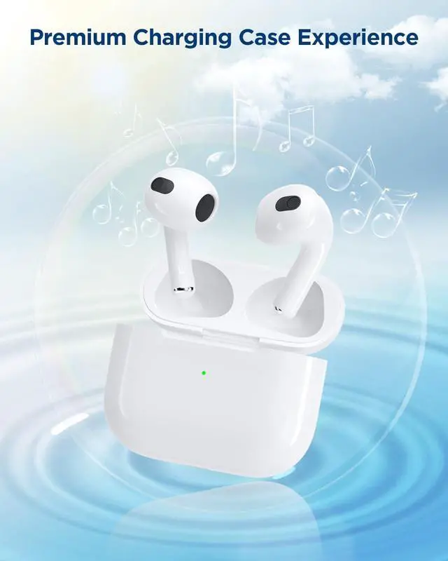 Alt view image 3 of 7 - Wireless Charging Case for AirPods 3rd Gen, with Lightning Port | Replacement Charger Case, Bluetooth Pairing Sync Button, No Earbuds Included, Not Compatible with Pro 3