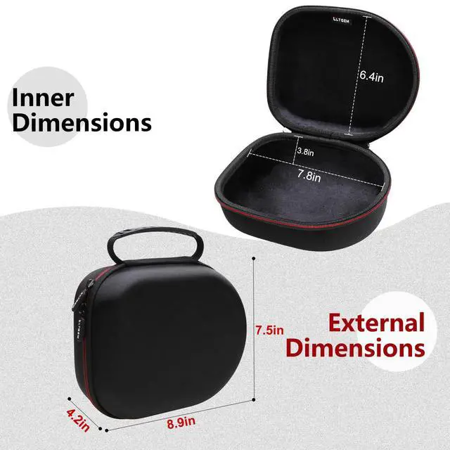 Alt view image 3 of 5 - Case for Sennheiser HD 599 SE/600/280 Pro/599/490 PRO/620S Headphone | Hard Carrying Travel Case for Sennheiser Headphone