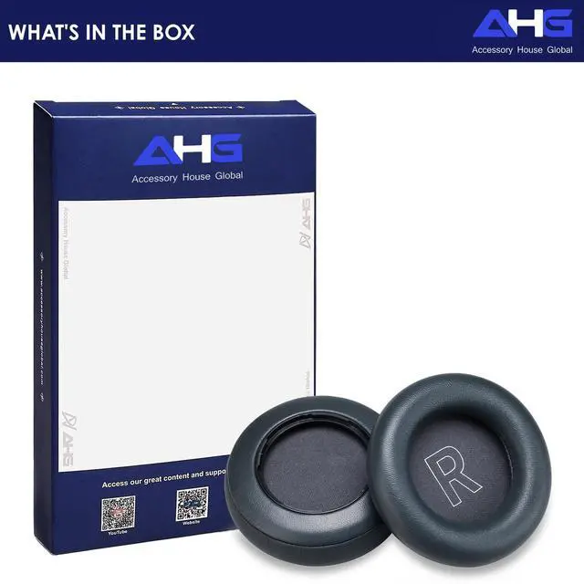 Alt view image 7 of 7 - AHG Premium hx Ear Pads Cushions Compatible with Bang & Olufsen Beoplay HX Headphones (Black Anthracite). Easy DIY Fit | Luxurious Sheepskin Leather | AHG FlexiSoft Foam | Seam Stitched Durability