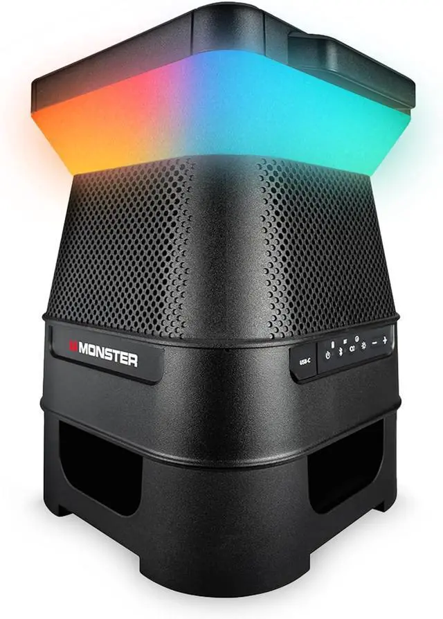 Main image of Solar X Speaker - Bluetooth Wireless Solar Powered 360 Degree Sound with LED, Easy Connect, 8 Hours of Playtime and 30W Bass