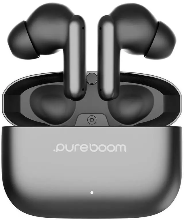 Main image of PureBoom Orbs Pro Active Nosie Cancellation Wireless Earbuds, Reduce Noise with ANC, Stereo Headphones in Ear with Zinc Alloy Case for iPhone/Android Phones/TV/Laptops, More Devices(Gunmetal)