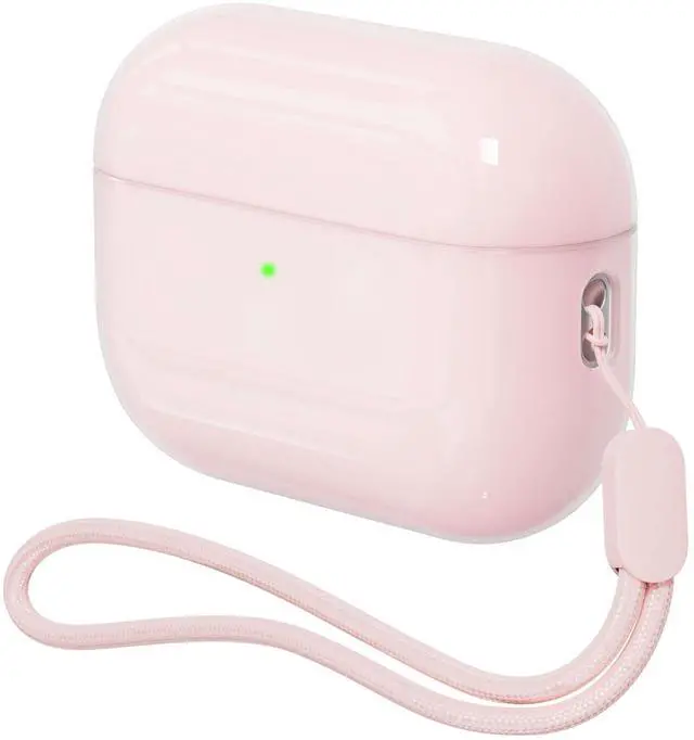 Main image of Case for AirPods Pro 2 Never-Sretch-Out Shock-Proof Protective Semi Hard Silicone Case Compatible with Apple Airpods Pro 2nd Generation (Pale Pink)