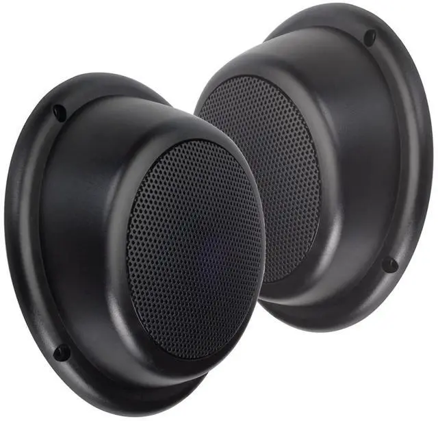Main image of 5 Water Resistant Outdoor Wedge Speakers - Full Plastic Encasement with Grills - Pair
