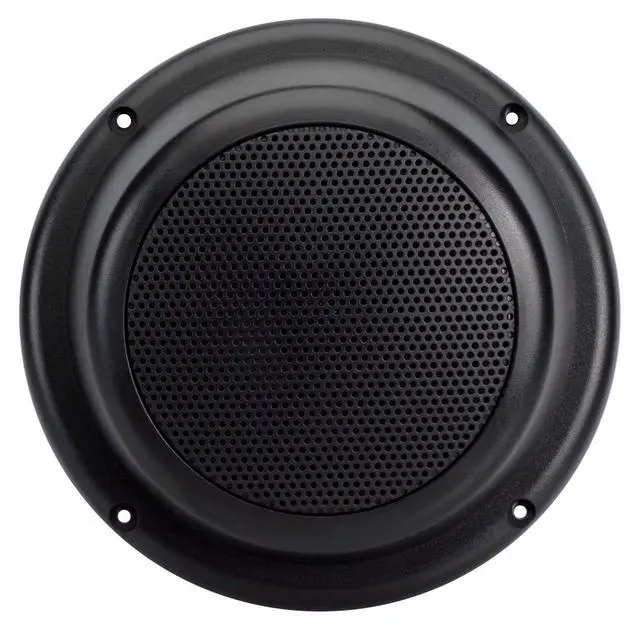 Alt view image 3 of 4 - 5 Water Resistant Outdoor Wedge Speakers - Full Plastic Encasement with Grills - Pair