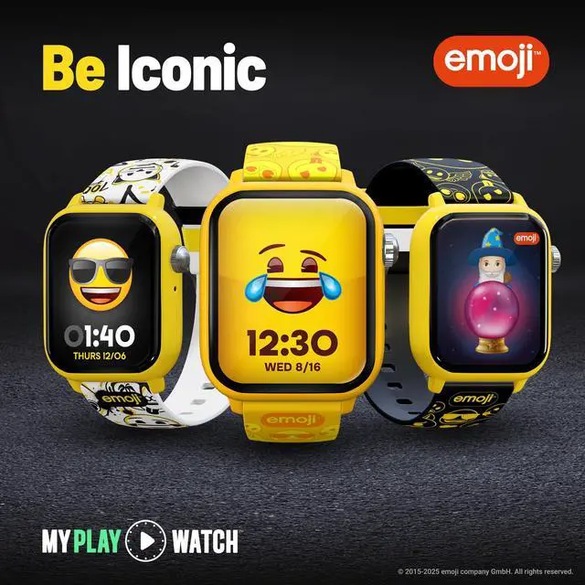 Alt view image 2 of 7 - Emoji, All-Ages Gaming Smart Watch, No Wi-Fi or Bluetooth | Built-in Emoji Merge! & Ask Emoji Game, Fitness and Steps Tracker, 100+ Customizable Watch Face Combinations, Water Resistant