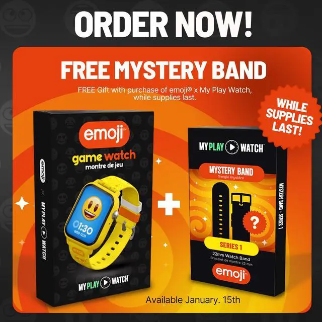 Alt view image 3 of 7 - Emoji, All-Ages Gaming Smart Watch, No Wi-Fi or Bluetooth | Built-in Emoji Merge! & Ask Emoji Game, Fitness and Steps Tracker, 100+ Customizable Watch Face Combinations, Water Resistant
