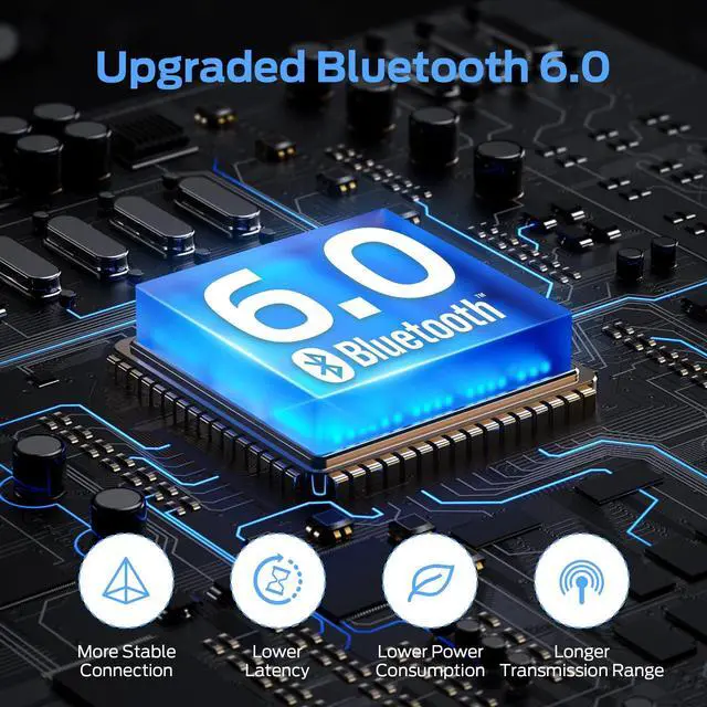 Alt view image 6 of 7 - Cute SK100 Kids Bluetooth Headphones, 85/94dB Safe Volume Limited, 60 Hours Playtime, Bluetooth 6.0, On-Ear Toddler Headsets with Built-in Mic, Lightweight Wireless Headphones for Kids, Blue