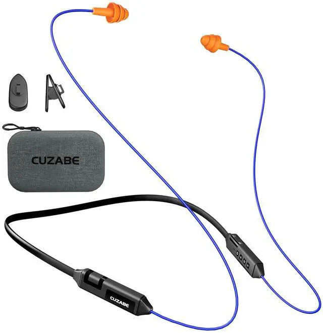 Main image of Bluetooth Earplug Headphones, 29dB Noise Reduction Earbuds for Work, Neckband Wireless Earplugs Earphones with 30 Hour Battery, IPX5 Sweatproof, OSHA Compliant for Industrial Safety