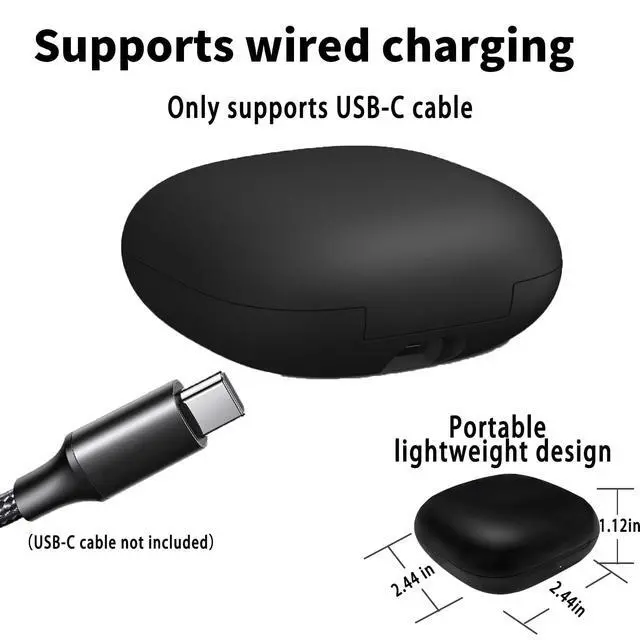 Alt view image 4 of 7 - Replacement Compatible forBeats Fit Pro Charging Case, Charging Case forBeats Fit Pro Alternative with Wireless Bluetooth Pairing Button