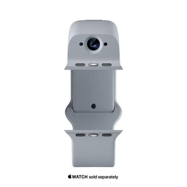 Alt view image 3 of 6 - Smart Dual-Camera Band for Apple Watch (Apple MFi Certified), 8MP Sensor, Full HD Video/720P Sport Mode, (New) Pro. Image Stabilization, WiFi, IP68 Water Resistant, Siri Integration