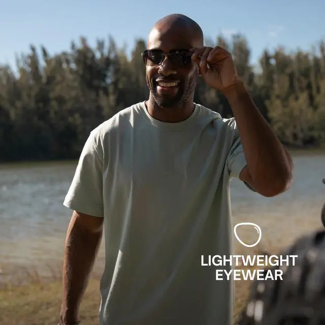 Alt view image 4 of 6 - Lucyd Horizon Smart Audio Sunglasses for Men, Polarized UV400 | Standard fit, polarized UV400 lenses, AI voice assistant, wireless music & calls for driving & outdoors