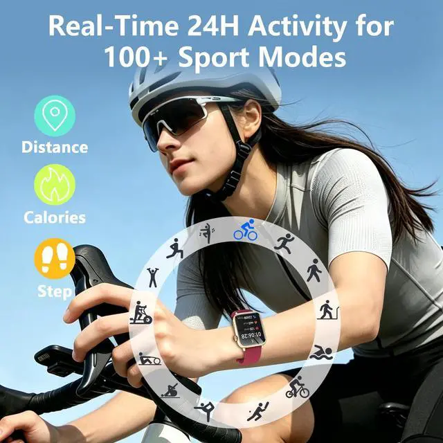 Alt view image 3 of 7 - 1.91" Smart Watch, Fitness Tracker, 3 Bands (1 Metal & 2 Silicone) | Premium Smartwatch for Men Women: Bluetooth Call, Heart Rate Sleep SpO2 Monitor, 315mAh Battery, 100+ Sports, iOS Android