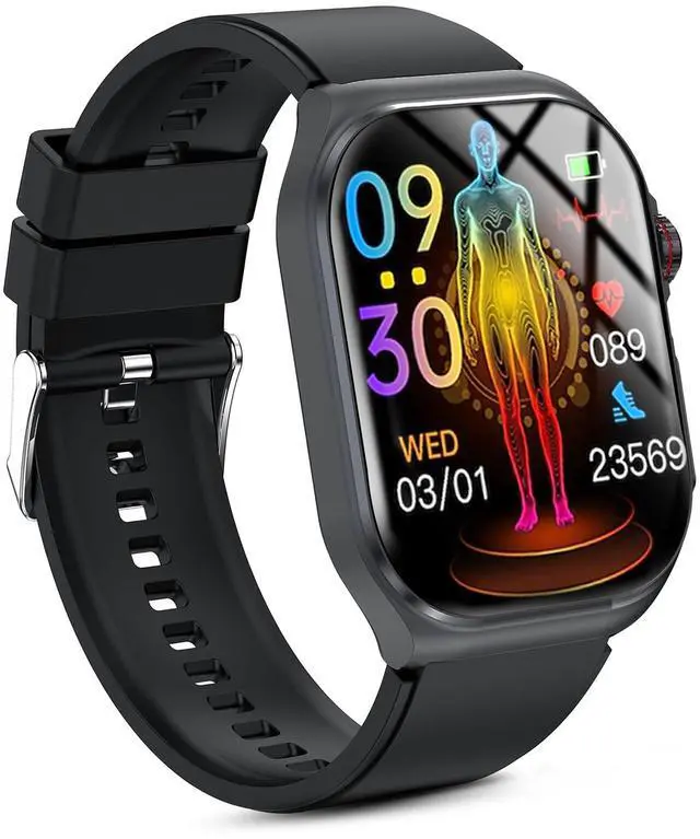 Main image of Health Smart Watch for Men Women, 1.87'' Large Display Fitness Watches | Heart Rate,Blood Pressure,Sleep and Stress Trends,110+ Sports Modes, 7 Day Battery, IP68 Water-Resistant, Android iOS