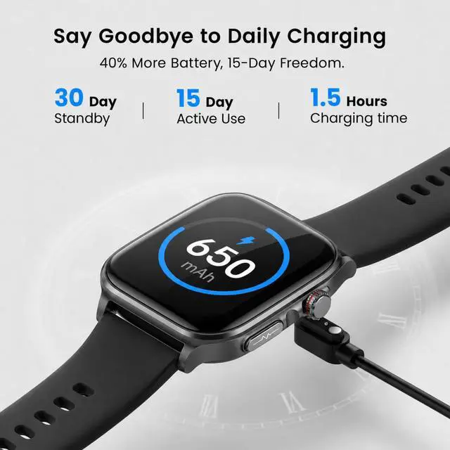 Alt view image 7 of 7 - Health Smart Watch for Men Women, 1.87'' Large Display Fitness Watches | Heart Rate,Blood Pressure,Sleep and Stress Trends,110+ Sports Modes, 7 Day Battery, IP68 Water-Resistant, Android iOS