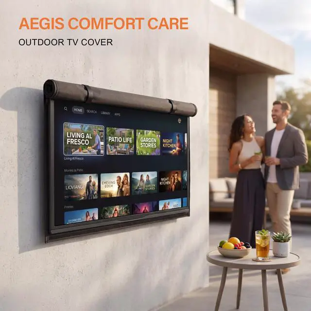 Alt view image 7 of 7 - Outdoor TV Cover - All-Weather Waterproof Universal for 40 to 43 Inch TVs