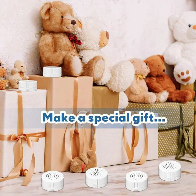 Alt view image 6 of 6 - 20 Pack Voice Recorder for Stuffed Animals, Recordable 20 Second Sound Module with Lock Function, Voice Recorder Box for Plush Toys Pillows Record Messages Music Memories