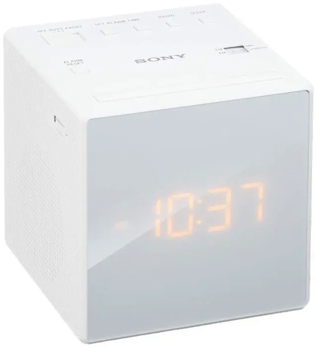 Alt view image 5 of 6 - Clock Radio ICF-C1: FM / AM / FM Wide corresponding Sleep Timer White ICF-C1 W