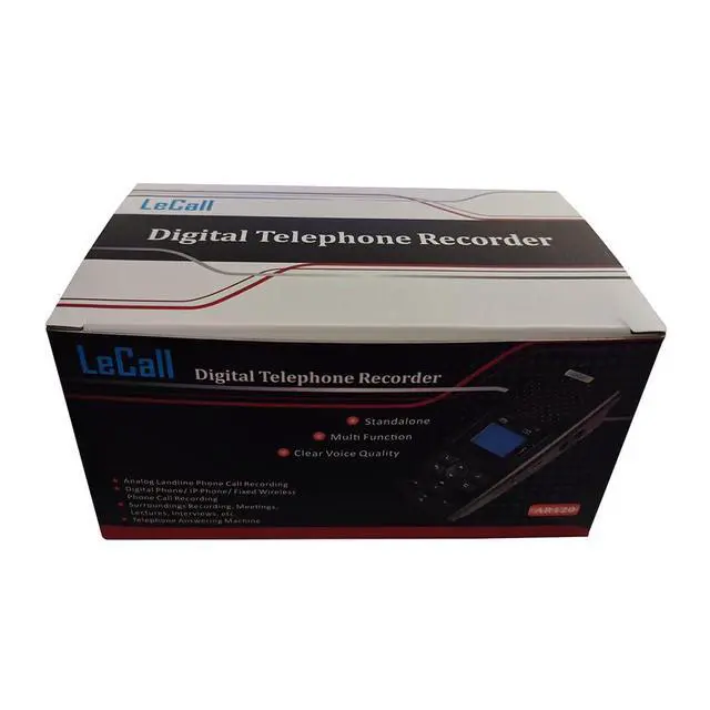 Alt view image 5 of 7 - Standalone Telephone Recorder/Phone Call Recorder/Call Recording Device for Analog Landline and Digital/IP Phones, AR120