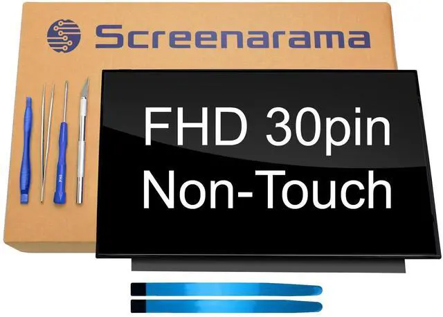 Main image of New Screen Replacement for Lenovo FRU 01YN154 P/N SD10Q66949 | Glossy 30pin FHD IPS 1920x1080 LCD LED Display with Tools and Tape