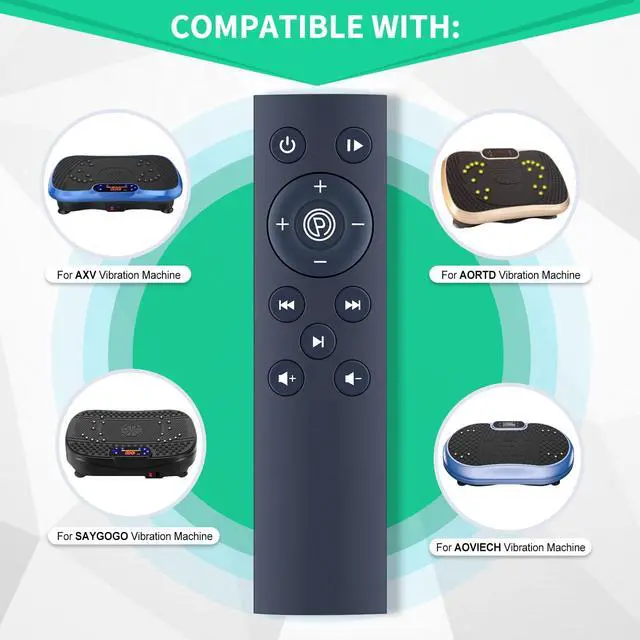 Alt view image 2 of 7 - Vibration Plate Replacement Remote Control for AXV/AORTD/SAYGOGO/AOVIECH/Evoland Multiple Brand Vibration Plate Exercise Machine, for Sportstech VP250 VP275