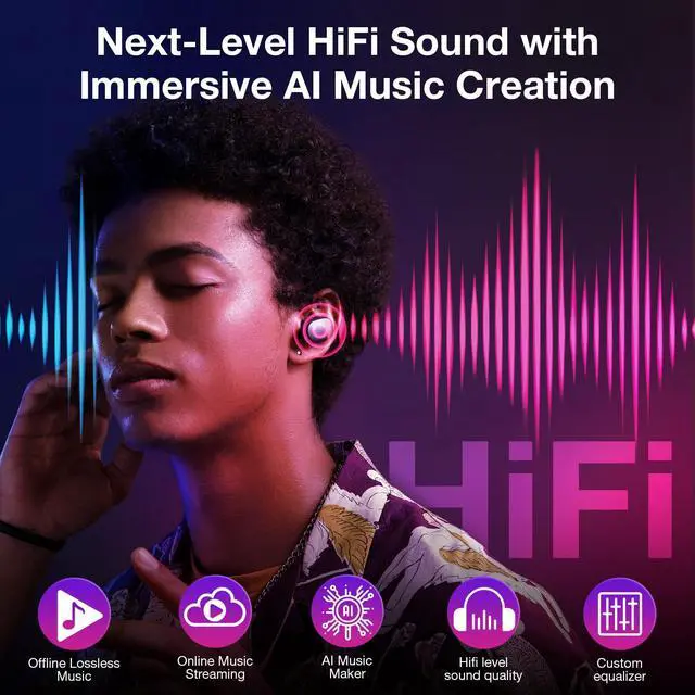 Alt view image 6 of 7 - Mp3 Player with Bluetooth and WiFi,Mp4 Player with Spotify,4.7" Touch Screen Android13 Mp3 Player with Front and Rear Cameras