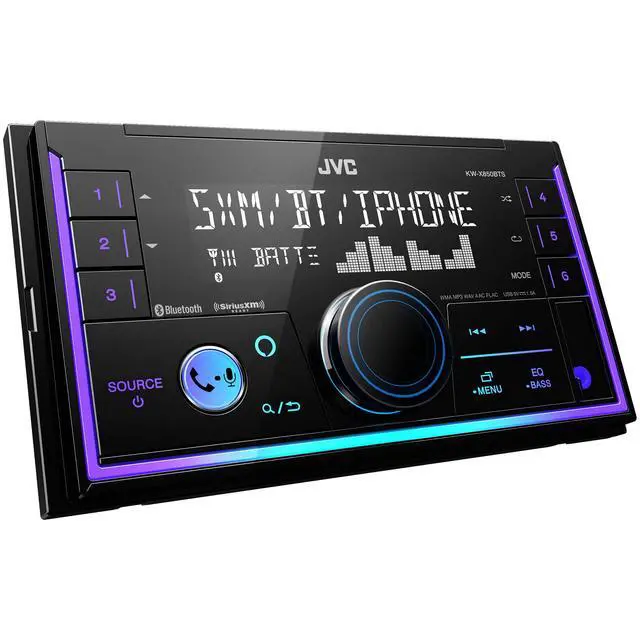 Alt view image 3 of 7 - KW-X850BTS Bluetooth Car Stereo Digital Media Receiver with USB Port, AM/FM Radio, MP3 Player, Amazon Alexa, Android, iPhone, Double DIN, 13-Band EQ