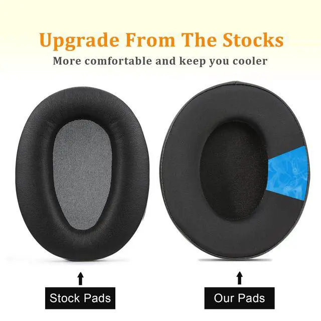Alt view image 4 of 7 - WH-CH710N/WH-CH700N Replacement Ear Pads Cooling Gel WH-XB900N Earpads Upgrade Ear Cushions Parts Accessories Compatible with Sony WH-CH720N/WH-CH710N/WH-RF400/MDR-ZX770 Wireless Headphones (Black)