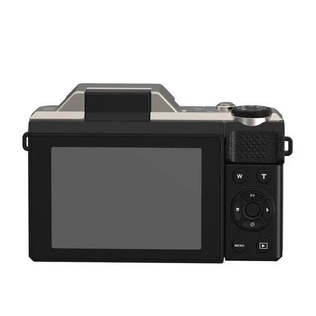 Alt view image 4 of 4 - D27 Digital Camera | 6X Optical Zoom | 4K 1080P Full HD Video | Retro Vintage Design | Compact Point and Shoot Small Camera for Travel, Vlogging, Brown