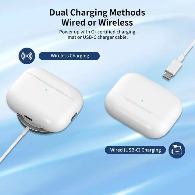Alt view image 3 of 7 - Wireless Charging Case Compatible with AirPods Pro 3 Generation, USB-C Port AirPods Pro 3 Charging Case Replacement, No Earbuds