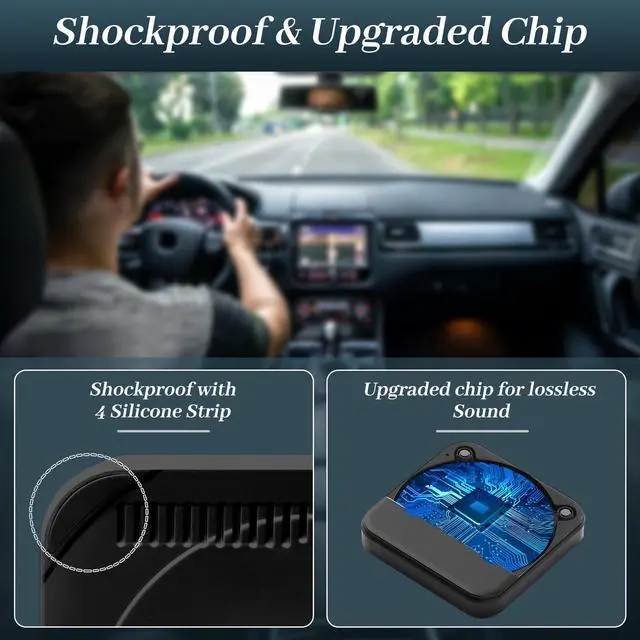 Alt view image 5 of 7 - Portable USB CD Player for Car, Portable Car CD Player with USB-C Adapter & Extension Cable, External CDs Players for Cars Stereo Type-C Port, AUX Port, Vehicle, Truck, Laptop, TV - Black