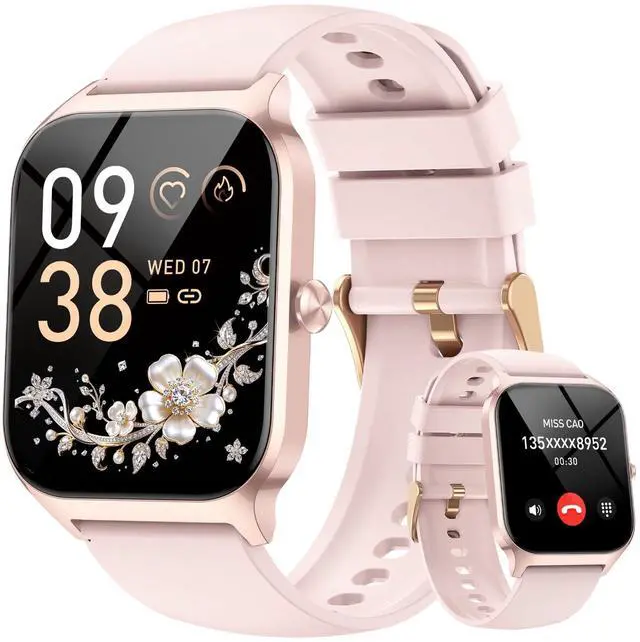 Main image of Smart Watch for Women Fitness Tracker: 1.85" Smartwatch for Android Phones iPhone Compatible Samsung Bluetooth Call Answer/Make Womens Watches Activity Heart Rate/Sleep/SpO2 Monitor IP68 Waterproof