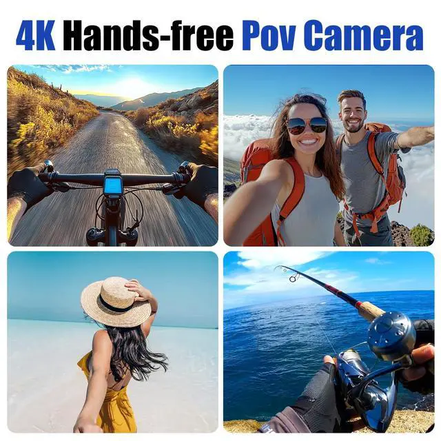 Alt view image 3 of 7 - 4K WIFI POV Action Body Camera 64GB, Thumb Size Mini Bodycam, Waterproof Magnetic Wearable Hand-free Portable Sports Action Cameras, Snapcam Mount Anywhere for Cycling, Skiing, Swimming, Walking
