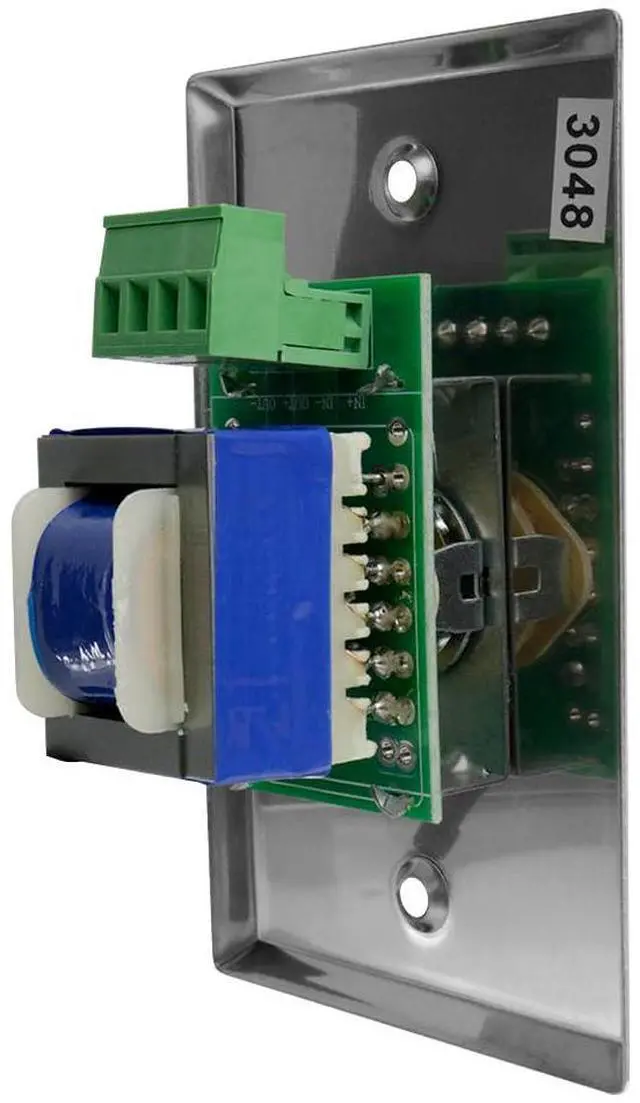 Alt view image 3 of 7 - Saga Elite Stainless Steel Volume Control Wall Plate (10W 25/70.7V)