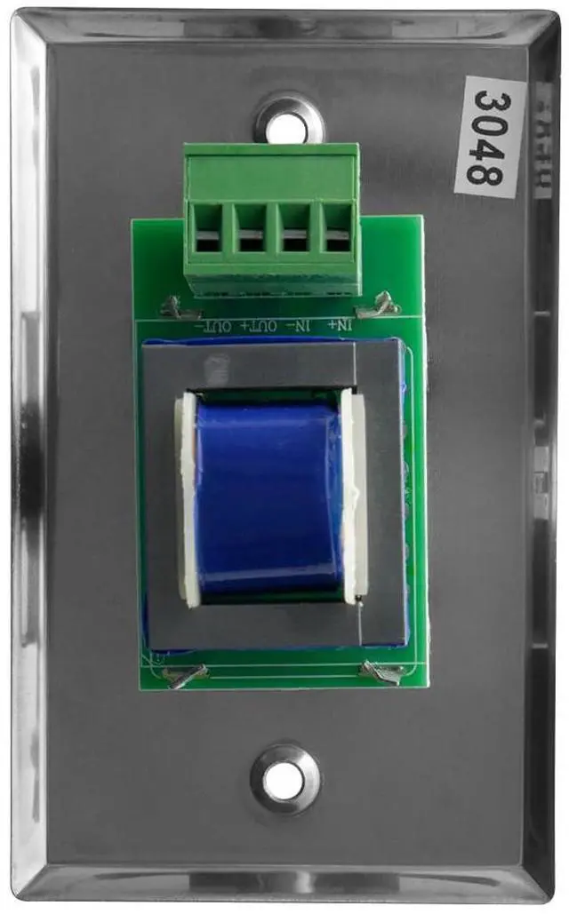 Alt view image 4 of 7 - Saga Elite Stainless Steel Volume Control Wall Plate (10W 25/70.7V)