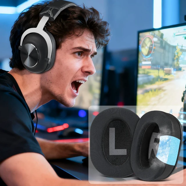 Alt view image 7 of 7 - Cooling Earpads for Logitech G Pro X Headphones - Black for G Pro, G Pro X(1/2/SE) Headphones