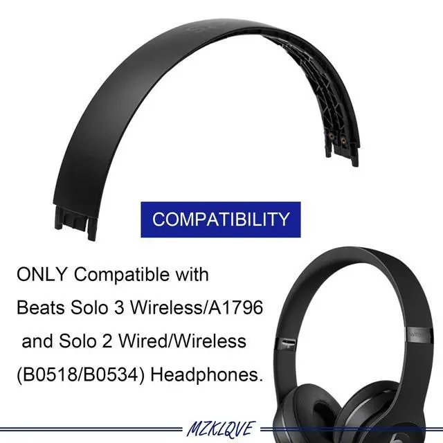 Alt view image 2 of 3 - Solo 3 Headband - Replacement Premium Repair Parts for Beats Solo3 & Solo 2 Wired/Wireless Headphones (Matte Black)