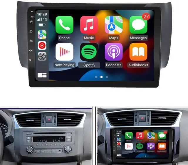 Main image of for 2013-2017 Nissan Sentra Radio,Wireless Carplay&Android Auto,2G+32G | Android 13 Car Radio Stereo Navigation Bluetooth Touch Screen Car Multimedia Radio