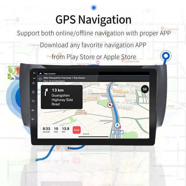 Alt view image 7 of 7 - for 2013-2017 Nissan Sentra Radio,Wireless Carplay&Android Auto,2G+32G | Android 13 Car Radio Stereo Navigation Bluetooth Touch Screen Car Multimedia Radio