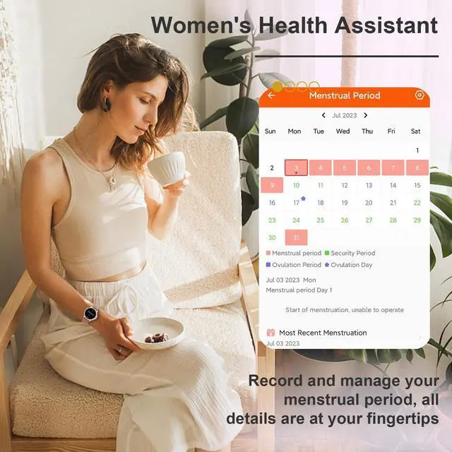 Alt view image 7 of 7 - Smart Watches for Women (Answer/Make Call) with Diamonds, 1.3HD Screen Bluetooth Smartwatch for Android iOS Phones, IP68 Waterproof Fitness Activity Trackers with Heart Rate/SpO2/BP/Sleep Monitor