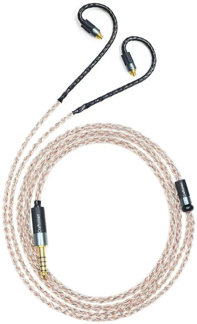 Main image of 5N OFC Copper+Graphene Mixed Braid Earphone Replacement Cables for Sennheiser IE200 IE300 IE600 IE900 (4.4mm Plug)