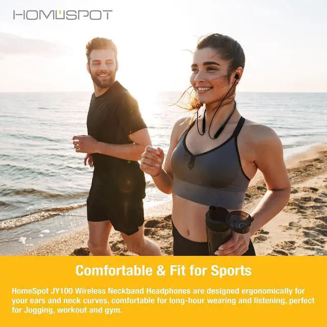 Alt view image 2 of 6 - Neckband Wireless Earbuds aptX Low Latency Bluetooth 5.1 Headphones Qualcomm® CVC for Gym, Running, Gaming & Meeting Compatible with iPhone, Samsung Galaxy, Google