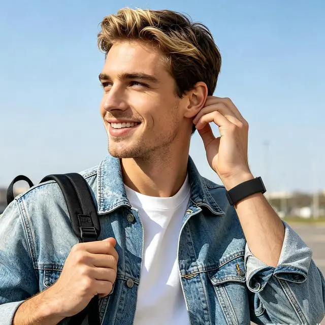 Alt view image 7 of 7 - Stretchy Band Compatible with Whoop 5.0 Bands One, Peak and Life/MG, Breathable Adjustable Soft Solo Loop Elastic Nylon Sport Strap Accessories for Whoop Band 5.0 Fitness Activity Tracker,Black