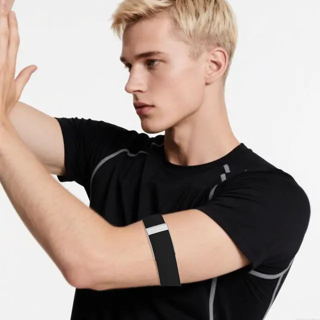 Alt view image 2 of 5 - SuperKnit Bicep Band Compatible for Whoop 5.0 One Peak/MG Life
