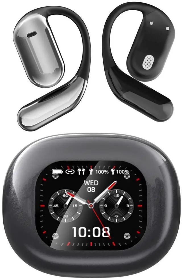 Main image of Q16PRO AI Wireless Translation Earbuds with 70 Hour Bluetooth 5.4 Sports Earbuds, Wireless smart Touch Screen, Ear Cup with Ear Hooks, IPX5 Waterproof for Business and Travel