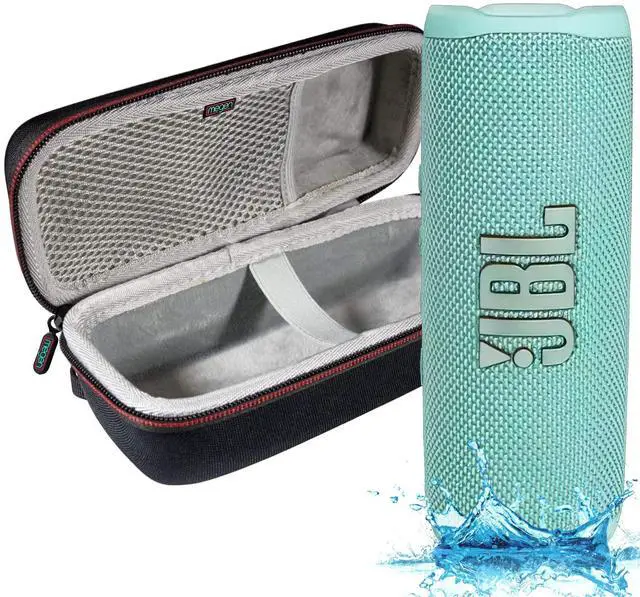 Main image of Flip 6 - Waterproof Portable Bluetooth Speaker, Powerful Sound and deep bass, IPX7 Waterproof, 12 Hours of Playtime with Megen Hardshell Case - Teal